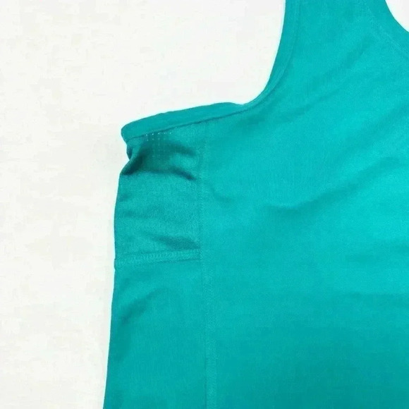 Nike Running Dr-Fit Teal Scoop Razor Back Athletic Lightweight Tank Top Size L - Picture 4 of 15